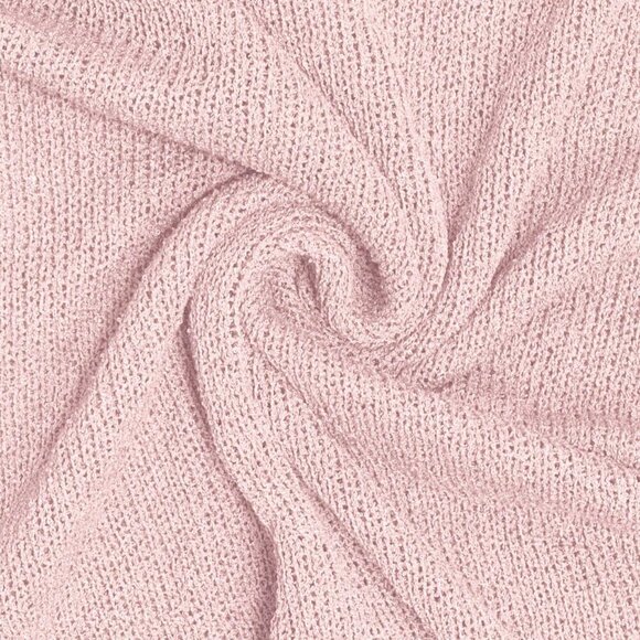 Pink Elegant Women's Oversized Knitted Shawl poncho knit top - Picture 7 of 7